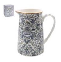 William Morris Lodden Ceramic Jug 500ml Lavender Lotus Flower Floral Vase