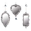 Hanging mirror decoration