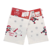 Pack of 3 Christmas tea towels - Festive fun