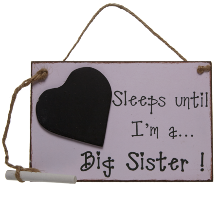 Sleeps until… I'm a big sister!