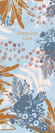 Bohemian blue shopping list