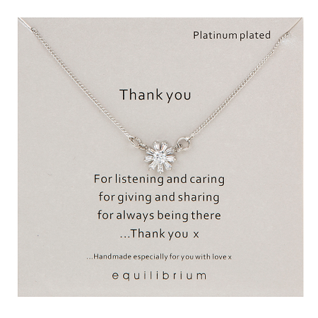 Thank you necklace