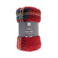 Tartan design super soft luxury throw