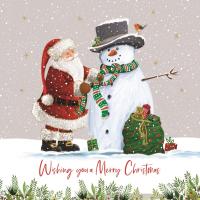 Santa and Snowman friend - Pack of 10 cards