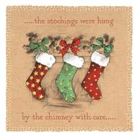 Christmas stockings - Pack of 10 cards