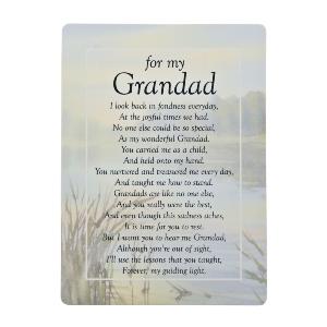 Graveside card