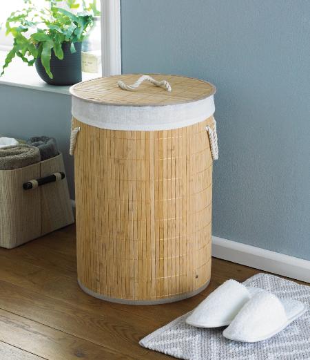 Eco friendly natural bamboo laundry basket