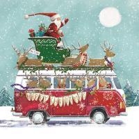Santas Christmas camper - Pack of 10 cards