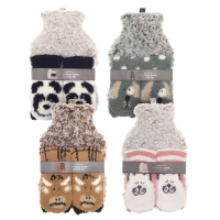 Hot water bottle and socks gift set