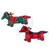 Hanging tartan sausage dog