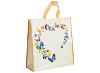 Yellow floral shopper bag