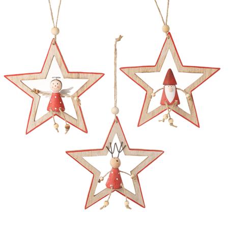 Hanging star decoration