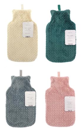Plush hot water bottle