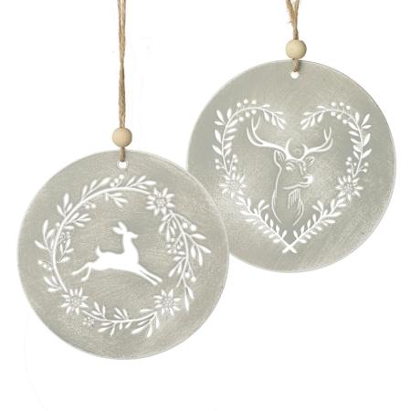 Deer disc hanging decoration