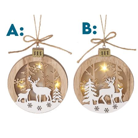 Light up forest scene hanger