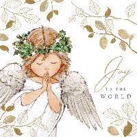 Gold leaf angel - Pack of 10 cards