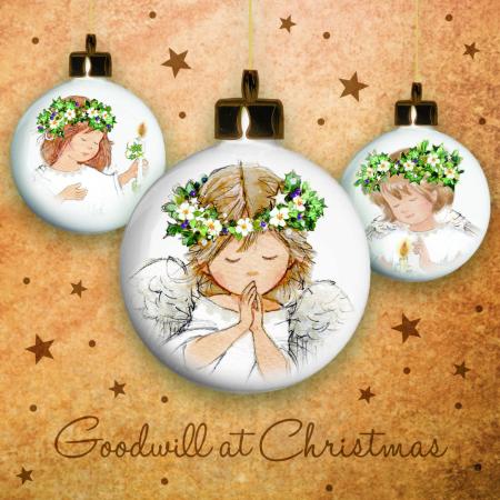 Angel baubles - 10 cards
