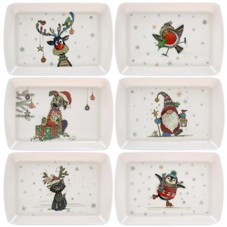 Christmas bug art tray