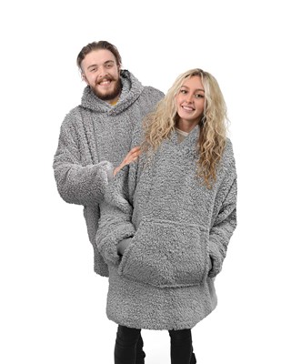 Teddy Eskimo Hoodie Grey