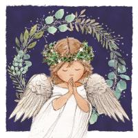 Winter foliage angel - Pack of 10 cards