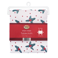 Christmas wipe clean tablecloth 132 x 178cm