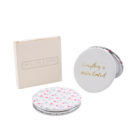 Slogan compact mirror