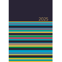 Stripes 2025 padded diary