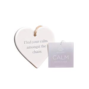 Small handmade ceramic plaque - Calm