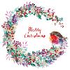 Robin wreath - 10 cards