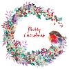 Robin wreath - 10 cards