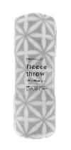 Fleece throw - Grey geo