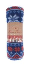 Fleece throw - Fairisle