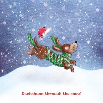 Dachshund through the snow - Pack of 10 cards