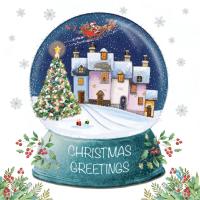 Snow globe Christmas eve - Pack of 10 cards