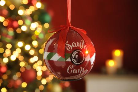 Light up bauble - Santa cam