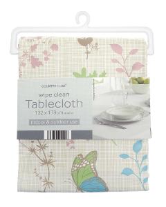 Country Garden Design Wipe Clean Tablecloth