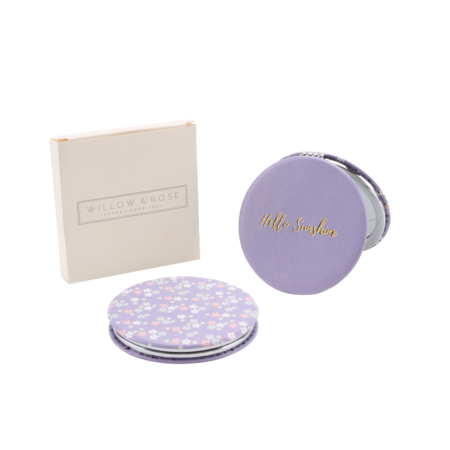 Slogan compact mirror