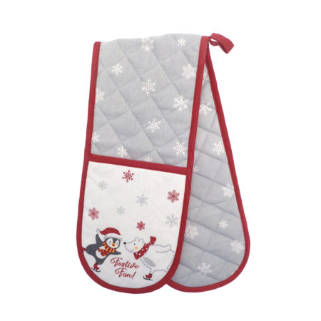 Christmas double oven gloves - Festive fun