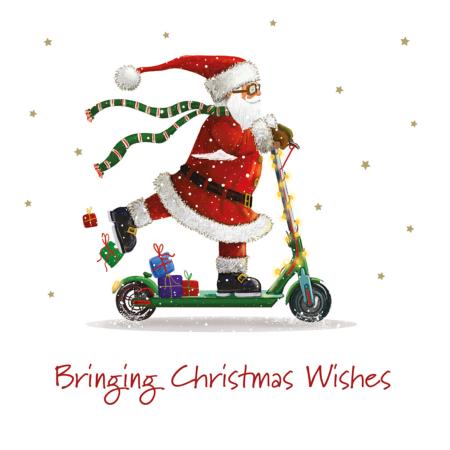 Speedy scooter Santa - 10 cards