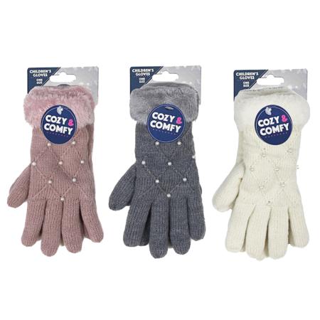 Ladies pearl gloves