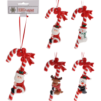Candy cane hanging decoration