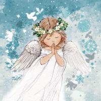 Angel in garland - 10 cards