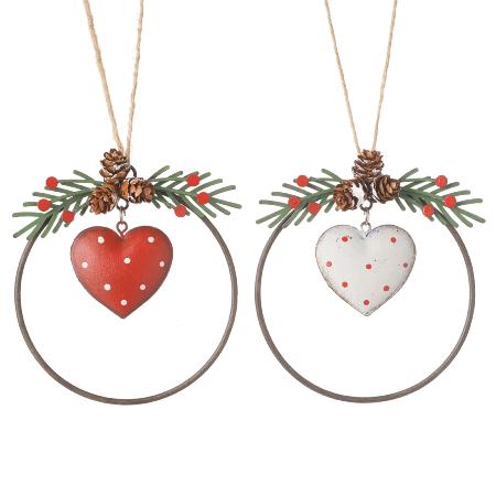 Hanging heart decoration