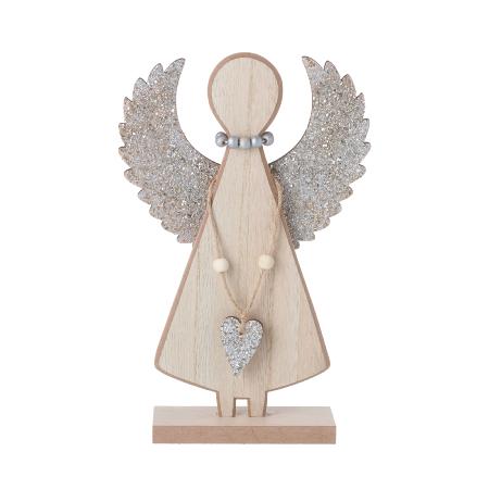 Wooden standing angel