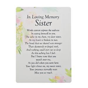 Graveside card