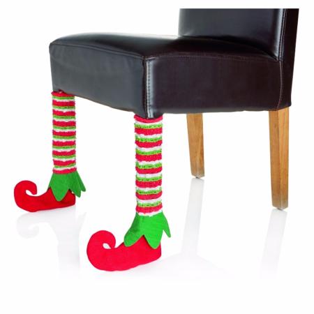 Pair of elf feet chair leg covers